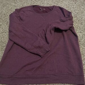 Dusty red/purple crewneck in 14W from Terra&Sky